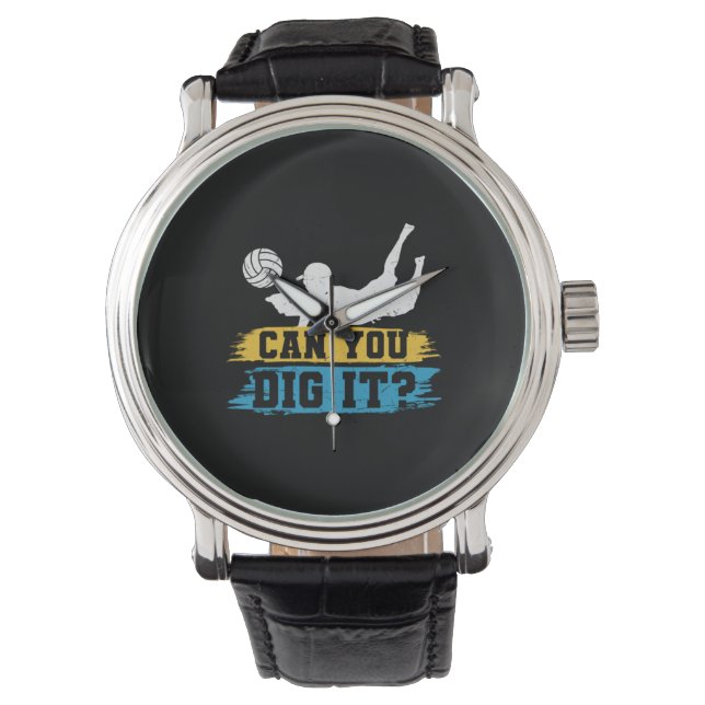 Volleyball Player | Can You Dig It Armbandsur (Framsida)