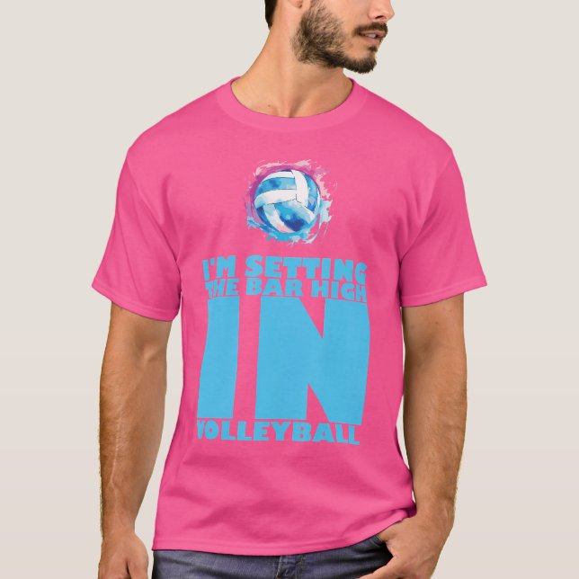 Volleyball Player Coach Training Game Beach Volley T Shirt (Framsida)