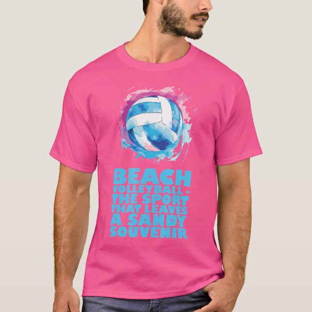 Volleyball Player Coach Training Game Beach Volley T Shirt (Framsida)
