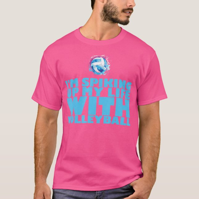 Volleyball Player Coach Training Game Beach Volley T Shirt (Framsida)