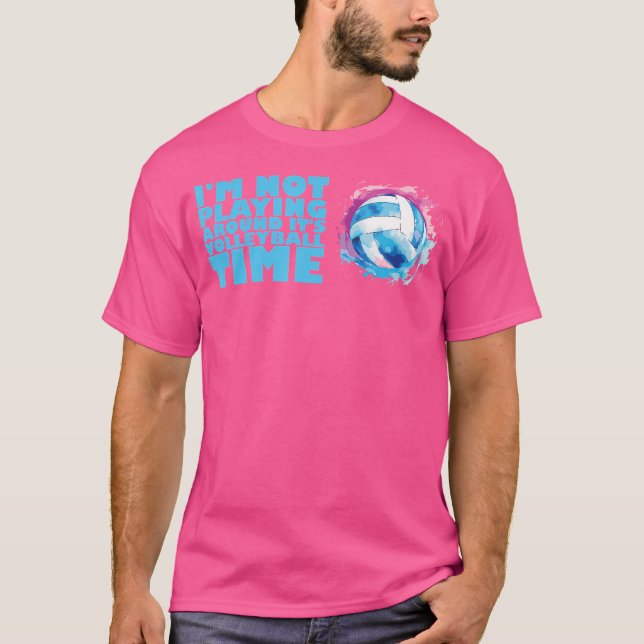 Volleyball Player Coach Training Game Beach Volley T Shirt (Framsida)