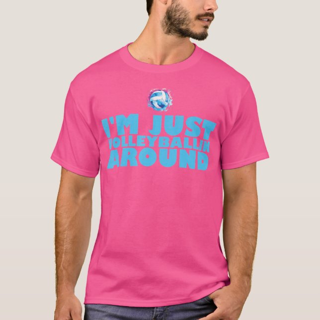 Volleyball Player Coach Training Game Beach Volley T Shirt (Framsida)