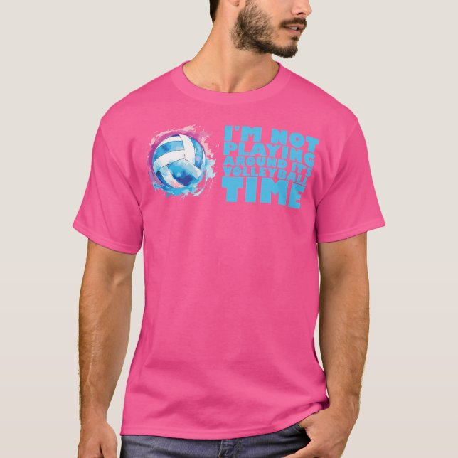 Volleyball Player Coach Training Game Beach Volley T Shirt (Framsida)