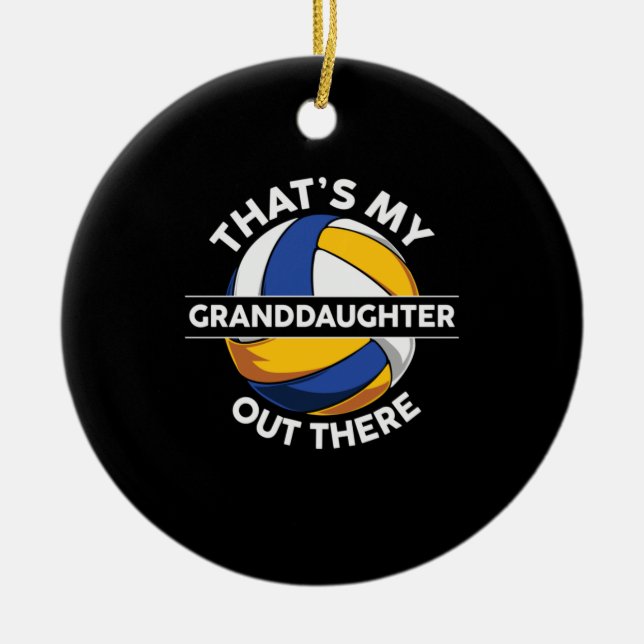 Volleyball Player | Det är min stora dotter Julgransprydnad Keramik (Framsidan)