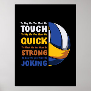 Volleyball Player   Du måste vara stark Poster