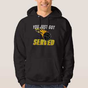 Volleyball Player Flame Hoodie