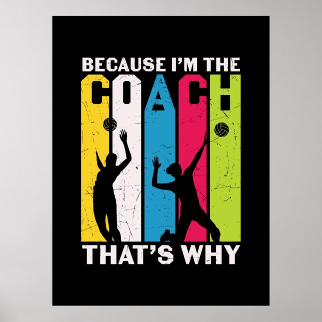 Volleyball Player | För att jag är klocka Poster (Framsidan)