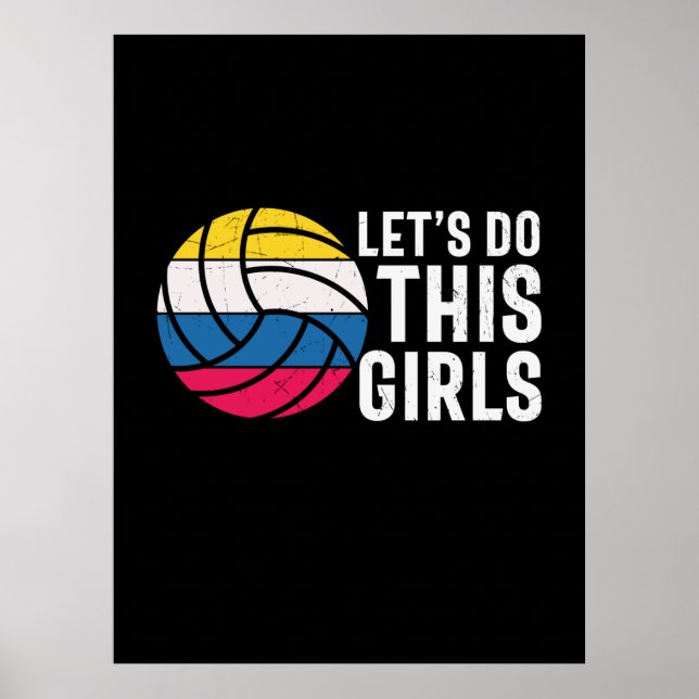 Volleyball Player | Låt flickorna göra det Poster (Framsidan)