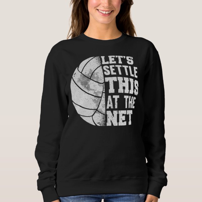 Volleyball Player Låt oss detta på Net Spo T Shirt (Framsida)