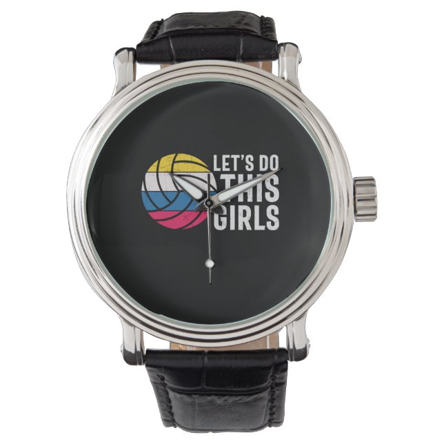 Volleyball Player | Let Do This Girls Armbandsur (Framsida)