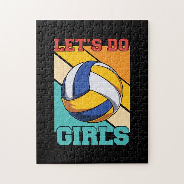 Volleyball Player | Lets volleyball Girls Pussel (Vertikal)