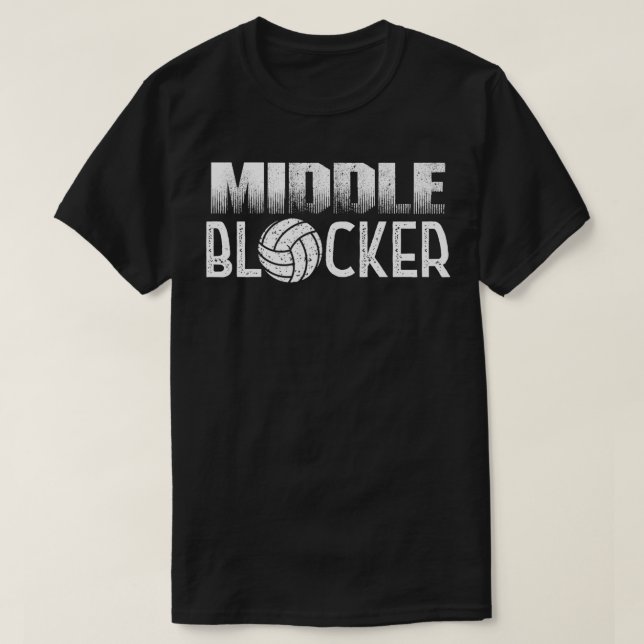 Volleyball Player Mitten Hitter eller Mitten Block T Shirt (Design framsida)