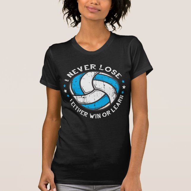 Volleyball Player Motivation Setter jag aldrig har T Shirt (Framsida)