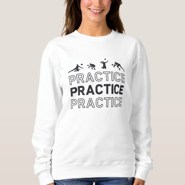 Volleyball Player Practice Practice Gift T Shirt (Framsida)