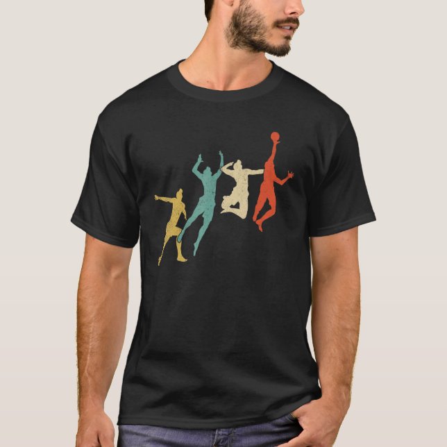 Volleyball Player Retro Spike Team Matching for Me T Shirt (Framsida)