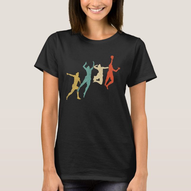 Volleyball Player Retro Spike Team Matching for Me T Shirt (Framsida)