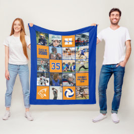 Volleyball Player Senior Night Gift Custom Color Fleecefilt