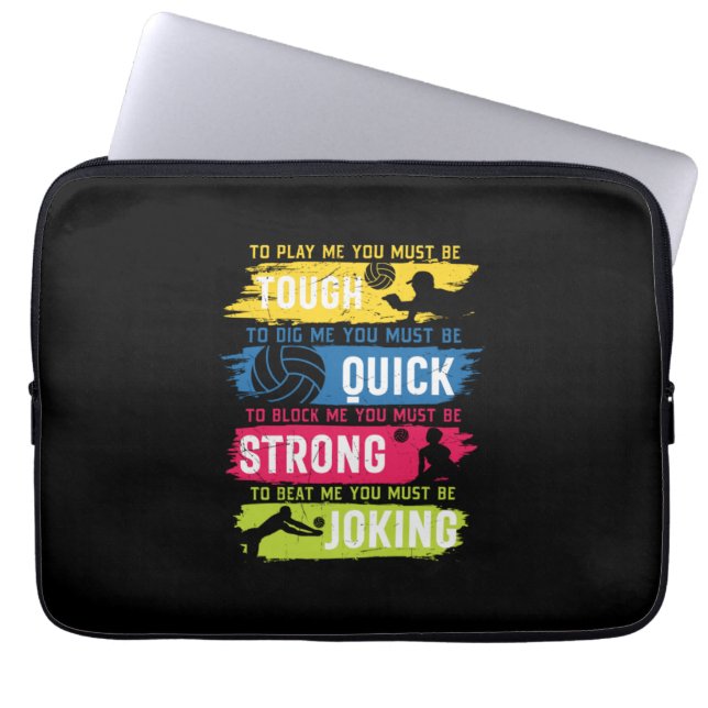 Volleyball Player | Snabbstark Tuff Laptop Fodral (Framsidan)