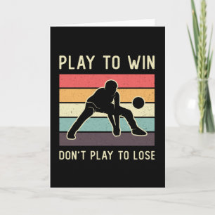 Volleyball Player spelar för att vinna och leker i Kort