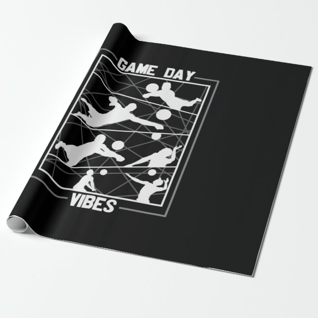 Volleyball Player | Speldagsvibes Presentpapper (Utrullad)