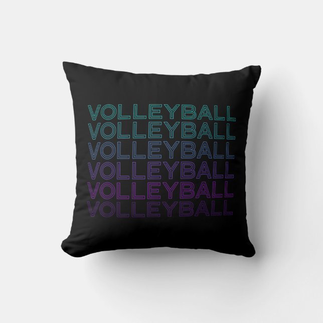 Volleyball Player Team Coach Trainer Retro  Kudde (Framsida)