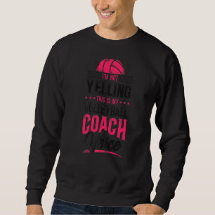 Volleyball Player Team Coach Vintage Jag är inte Y Lång Ärmad Tröja