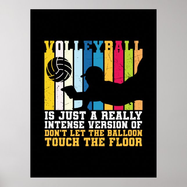 Volleyball Player | Volleyball är bara en Verklige Poster (Framsidan)