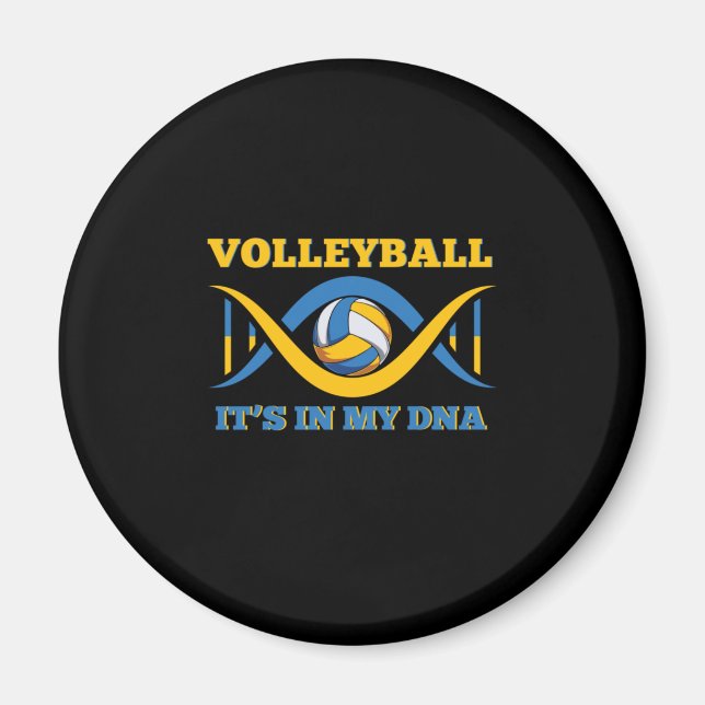 Volleyball Player | Volleyball är i mitt DNA Magnet (Framsidan)