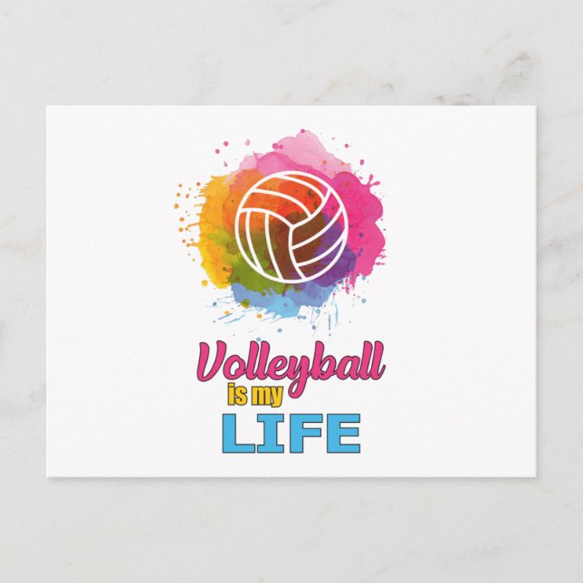 Volleyball Player Volleyball Beach Team Gift Idea Vykort (Framsida)