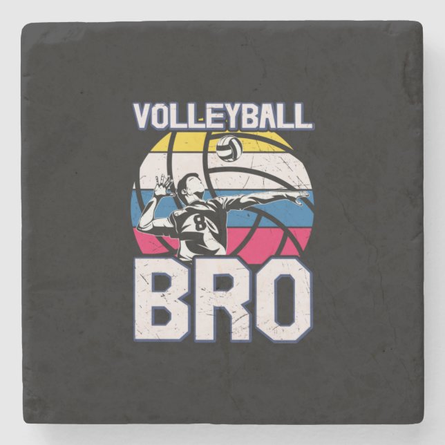Volleyball Player | Volleyball Bro Stenunderlägg (Framsidan)