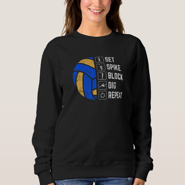 Volleyball Player Volleyball  Girls Mom Coach Set  T Shirt (Framsida)