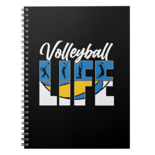 Volleyball Player Volleyball Life Anteckningsbok