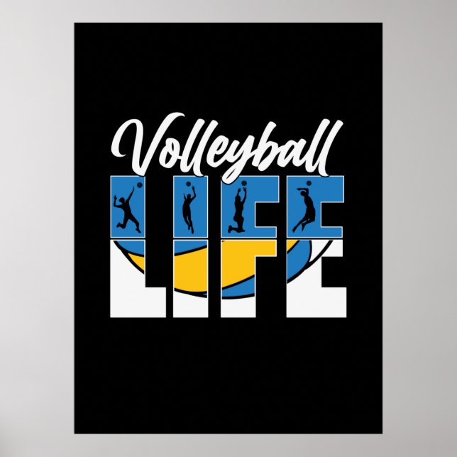 Volleyball Player | Volleyball Life Poster (Framsidan)