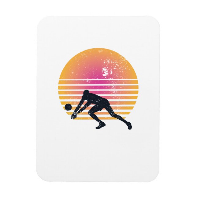 Volleyball Player Volleyball Magnet (Vertikal)