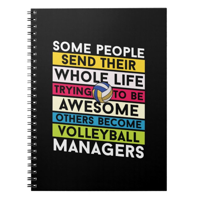 Volleyball Player | Volleyball Managers Anteckningsbok (Framsidan)