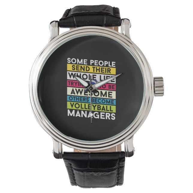 Volleyball Player | Volleyball Managers Armbandsur (Framsida)