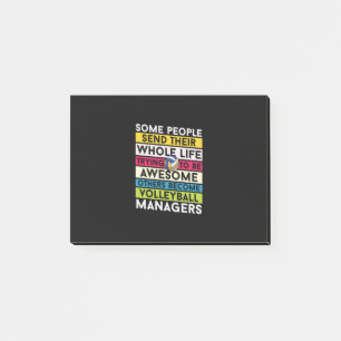 Volleyball Player Volleyball Managers Post-it Block