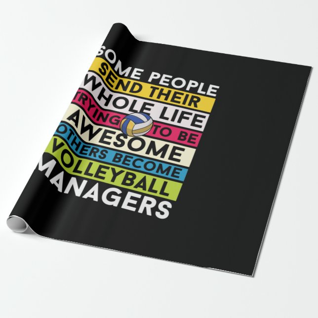Volleyball Player | Volleyball Managers Presentpapper (Utrullad)