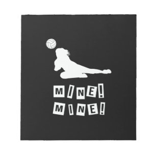 Volleyball Player Volleyball Mine Anteckningsblock