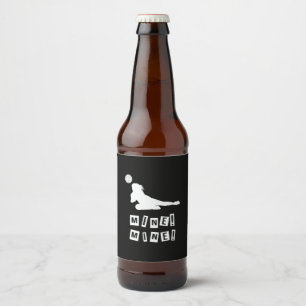 Volleyball Player   Volleyball Mine Ölflaska Etikett