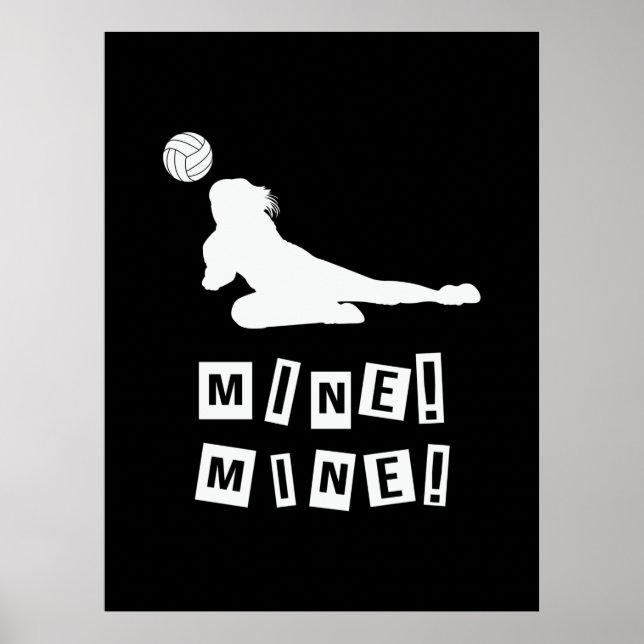 Volleyball Player | Volleyball Mine Poster (Framsidan)