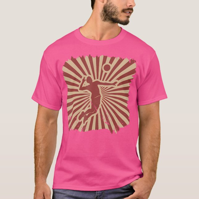 Volleyball Player Volleyballer Sport Volleyball T Shirt (Framsida)