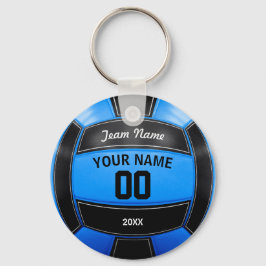 Volleyball Player's Namn Year Team Black Blue Nyckelring