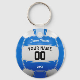 Volleyball Player's Namn Year Team Blue Nyckelring