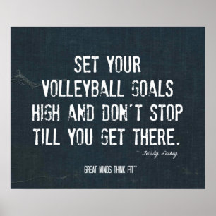 Volleyball Poster 004 - Denim inspiration
