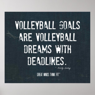 Volleyball Poster 005 - Denim inspiration