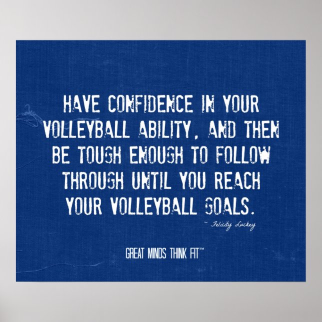 Volleyball Poster 017 - Denim Färg (Framsidan)