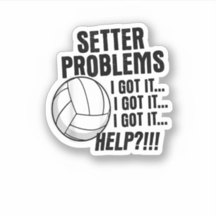Volleyball presenterar underbara problem med brev klistermärken