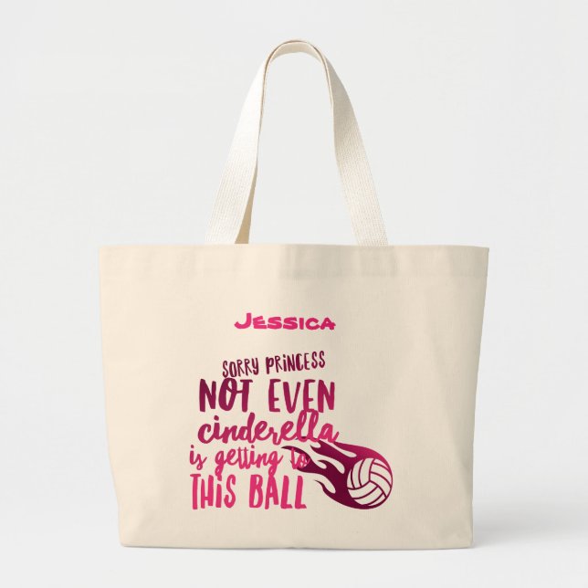 Volleyball Princess Jumbo Tote Tygkasse (Framsidan)