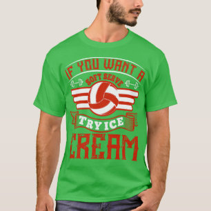 Volleyball Prova iskräm som mjuk T Shirt